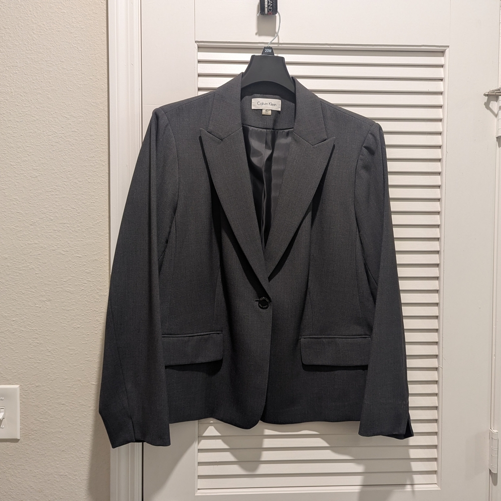 Calvin Klein Charcoal Suit Jacket